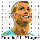 Football Player Coloring Pixel icon