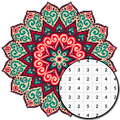 Mandala Coloring By Number - Pixel