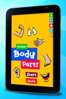 Learning Human Body for Kids Affiche