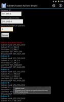 Subnet Calculator (Fast) imagem de tela 1