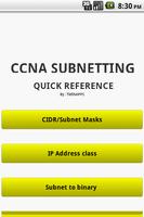 CCNA Subnetting Quick Ref. Affiche