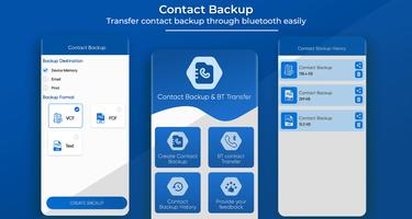 Contacts backup and transfer Affiche