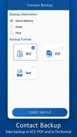Contacts backup and transfer capture d'écran 2