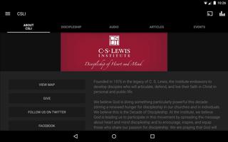 C.S. Lewis Institute capture d'écran 3