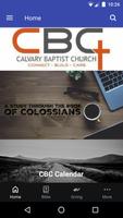 Calvary Baptist Church Lindsay Poster