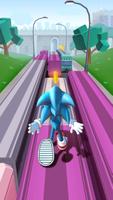 Subway Blue Hedgehog Rush स्क्रीनशॉट 2