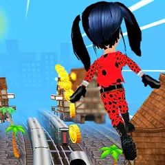 Subway Lady Bug Run Free Game APK download