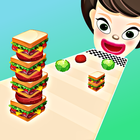 Sandwich breakfast runner 3D icône
