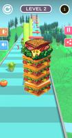 Sandwich breakfast runner 3D Affiche