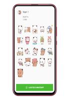 Sugar and Brownie Animated Stickers for Whatsapp capture d'écran 1