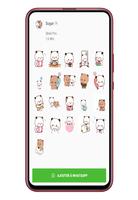 Sugar and Brownie Animated Stickers for Whatsapp capture d'écran 2