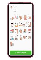 Sugar and Brownie Animated Stickers for Whatsapp capture d'écran 3