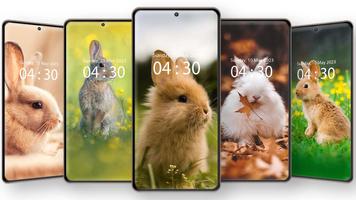 Cute Rabbit Wallpaper HD capture d'écran 1