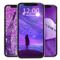 Purple Background Wallpaper