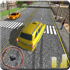 3D taxi conductor : nuevo taxi juegos icono