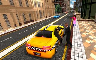 3D Taxi Treiber : Neu Taxi Spiele Plakat