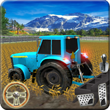 Tractor Offroad Drive in Farm أيقونة