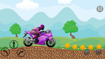 Dirt Bike Stunt Race Free 2D Adventure screenshot 2