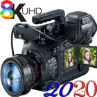 8k Full HD Video Camera biểu tượng