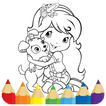 ”coloring book girls cartoon