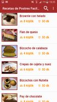 Recetas de Postres Faciles 스크린샷 1