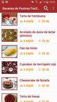 Recetas de Postres Faciles ภาพหน้าจอ 2