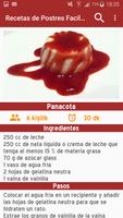 Recetas de Postres Faciles スクリーンショット 3