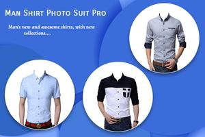 Man Shirt Photo Suit : Formal Photo Maker โปสเตอร์