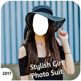 Stylish Girl Photo Suit editor icône