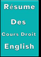 Resume Des Cours Droit English Affiche