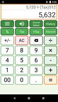 Calculator with Sound اسکرین شاٹ 2