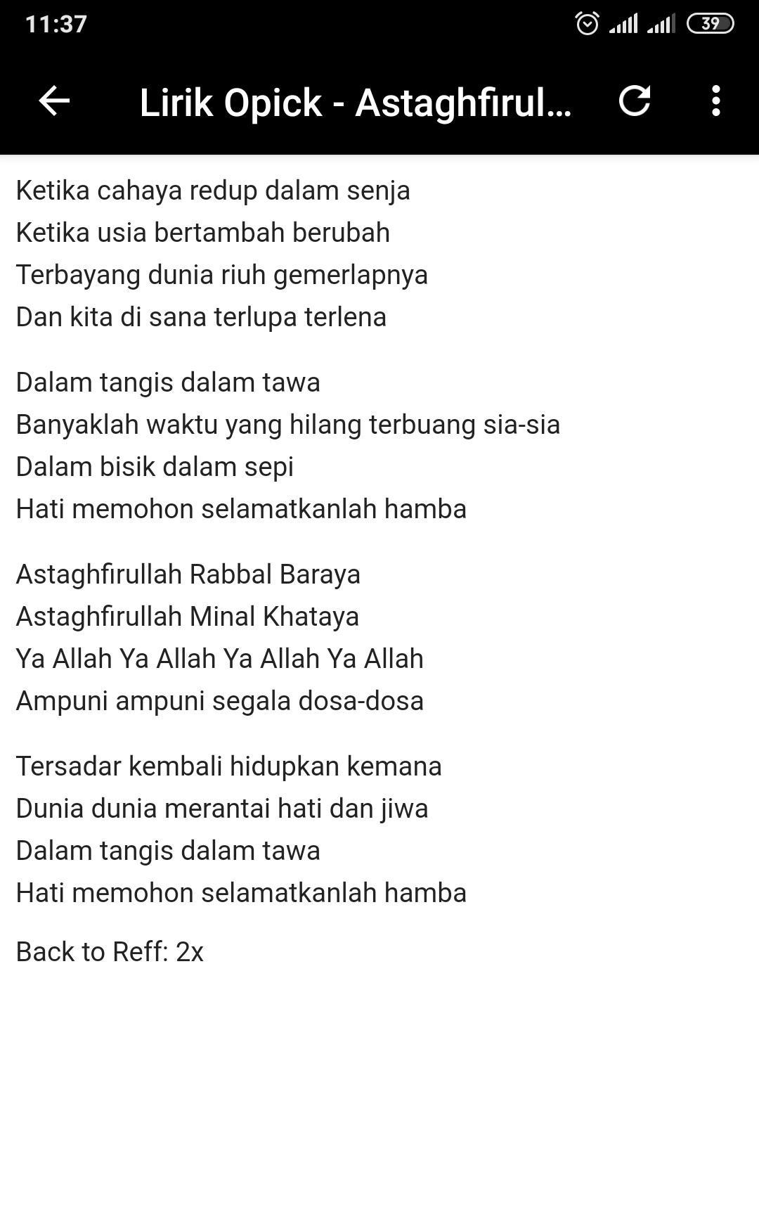 Download lagu opick astaghfirullah istighfar mp3 Download lagu opick astaghfirullah istighfar mp3