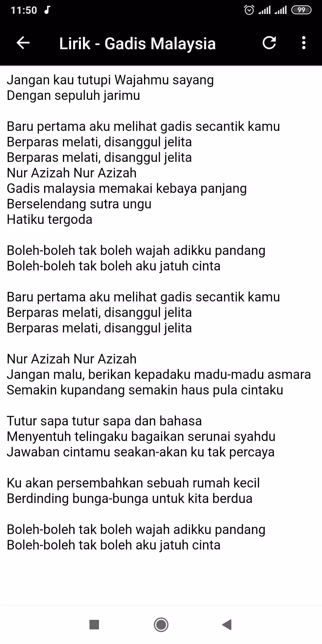 Lirik Lagu Hai Gadis Berjubah Ungu