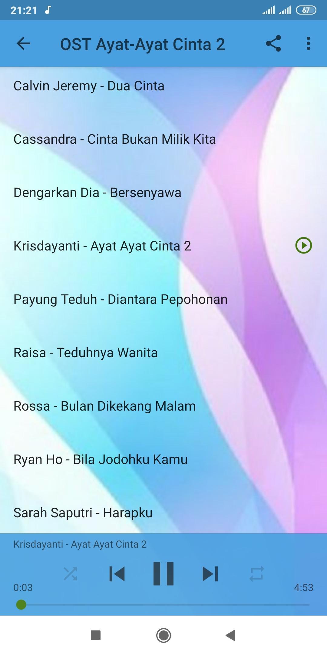 Lagu ayat ayat cinta 2 rossa mp3 Lagu ayat ayat cinta 2 rossa mp3