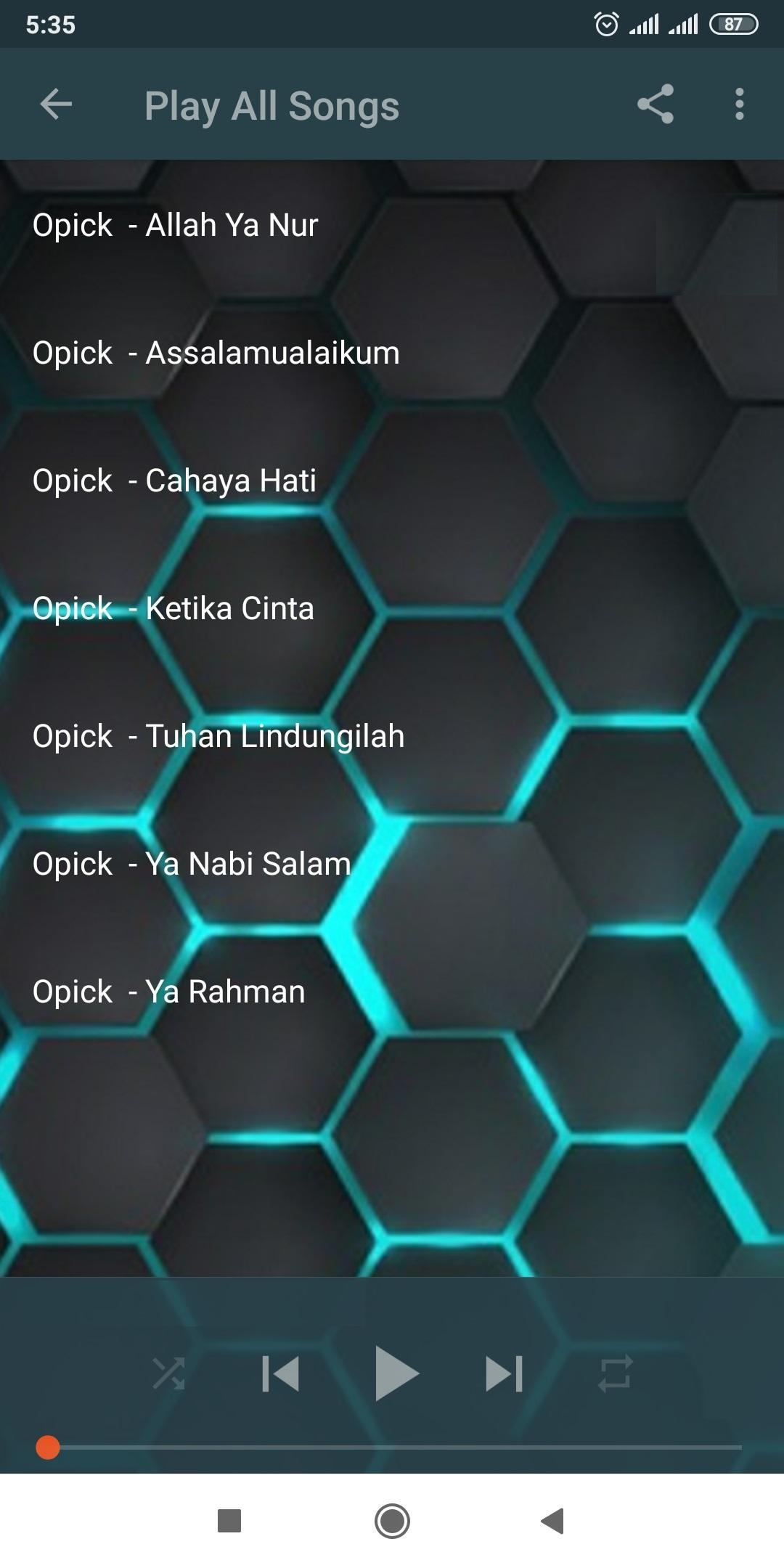Lagu Opick Assalamualaikum Offline Mp3 For Android Apk Download