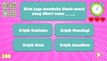 Ria Ricis Trivia Game 포스터