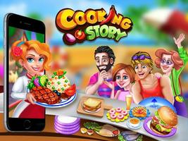 Cooking Story Crazy Kitchen Chef Cooking Games পোস্টার