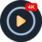 4k Video Player For Android icône