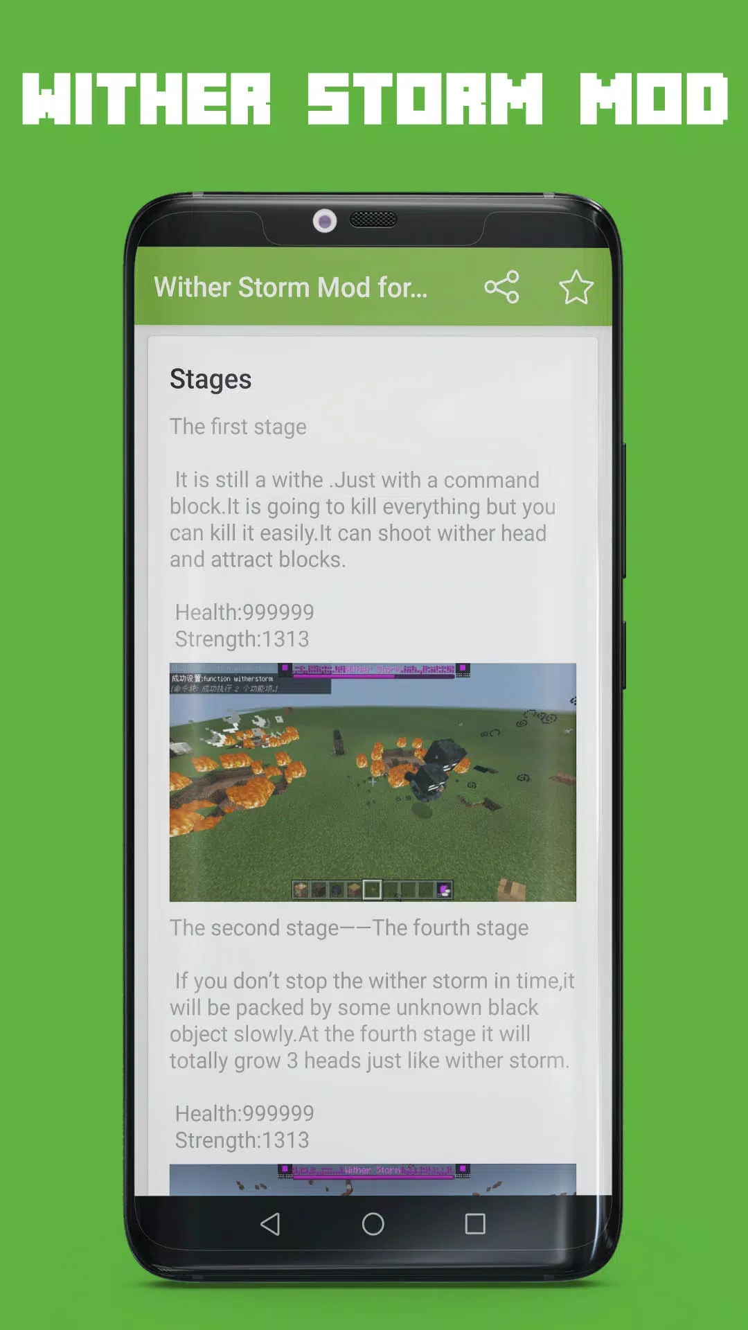 Wither Storm Addon V2 for MCPE for Android - Download