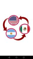 US Dollar To Argentine Peso and MXN Converter App постер