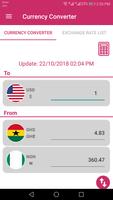 US Dollar To Ghanaian Cedi and NGN Converter App captura de pantalla 1