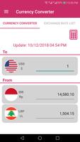 US Dollar To Indonesian Rupiah and LBP Converter captura de pantalla 1