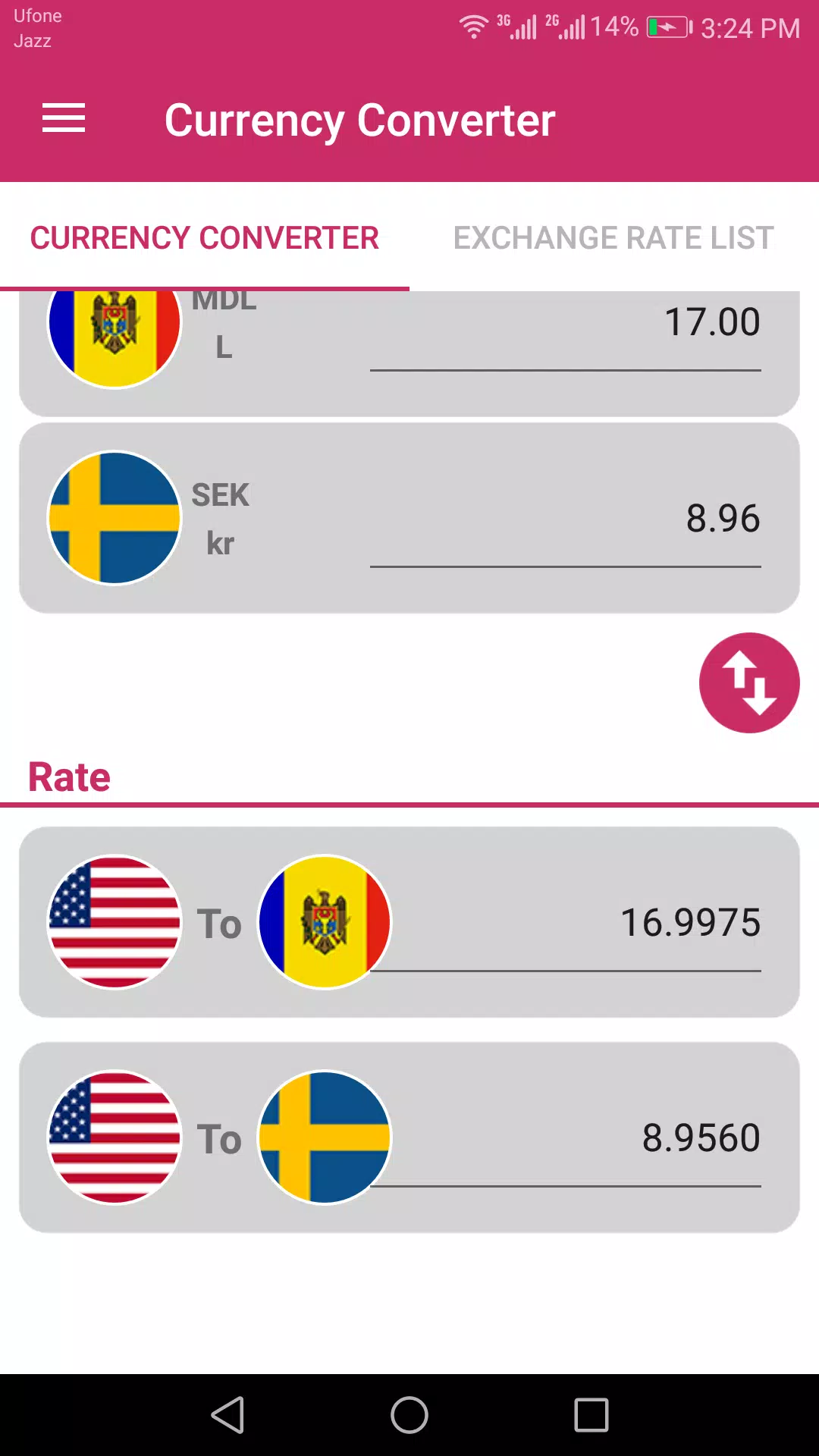 US Dollar To Moldovan Leu and SEK Converter App APK for Android Download
