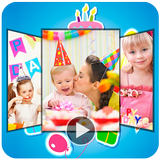 Happy Birthday Song Maker - photo slideshow Zeichen