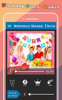 Happy Birthday Song Maker - photo slideshow imagem de tela 2