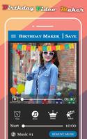 Happy Birthday Song Maker - photo slideshow imagem de tela 3