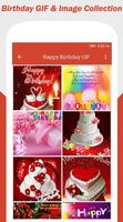 Happy Birthday GIF & Greeting Card постер
