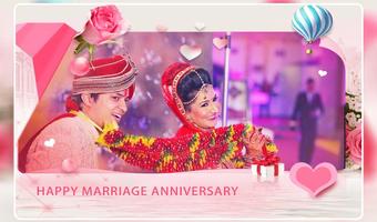 Wedding Anniversary Photo Frame постер