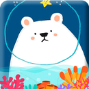 Teddy Panda Cute Animals Water Effects Wallpapers aplikacja