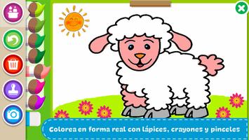 Colorea y aprende animales Poster